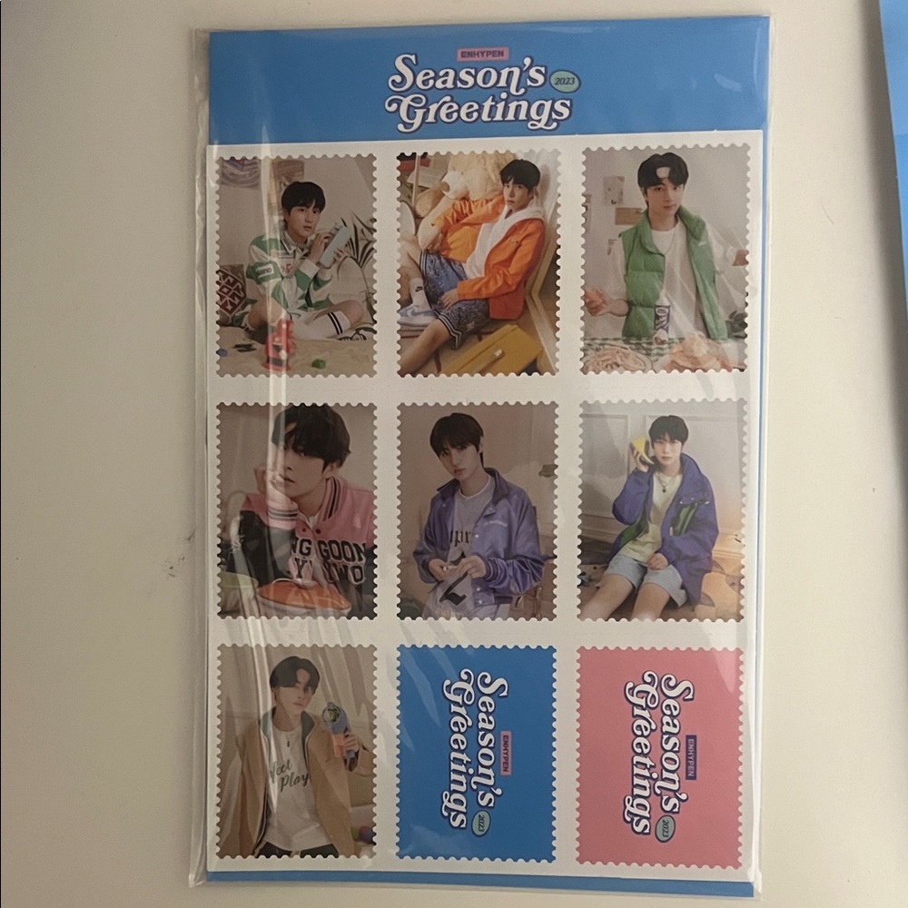 ENHYPEN Season's Greetings Photo STICKER Set - 2 sheets
